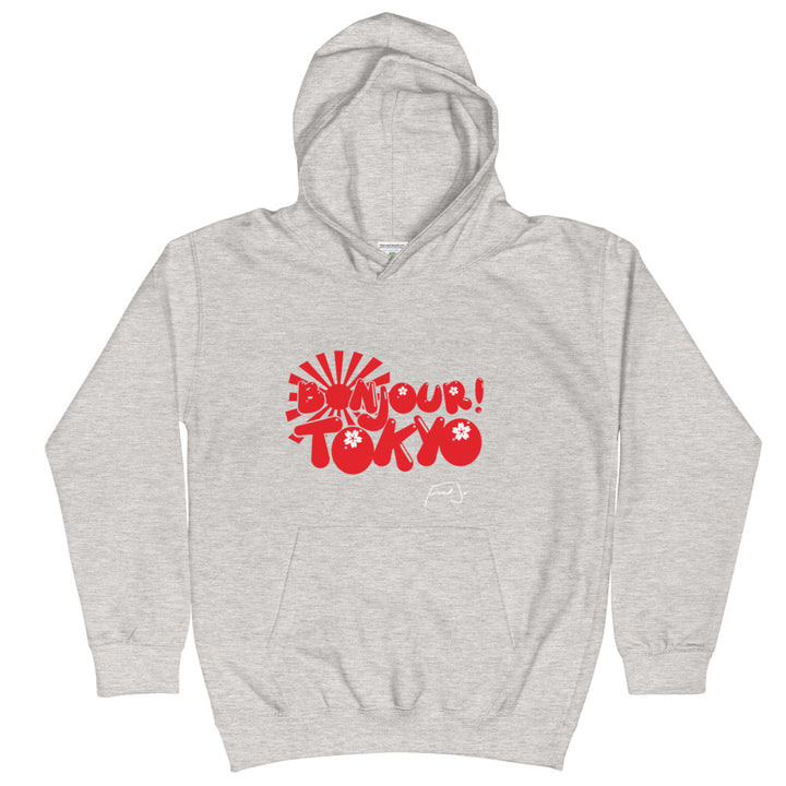 Bonjour Tokyo Kids Hoodie by Fred Jo - Fred jo Clothing