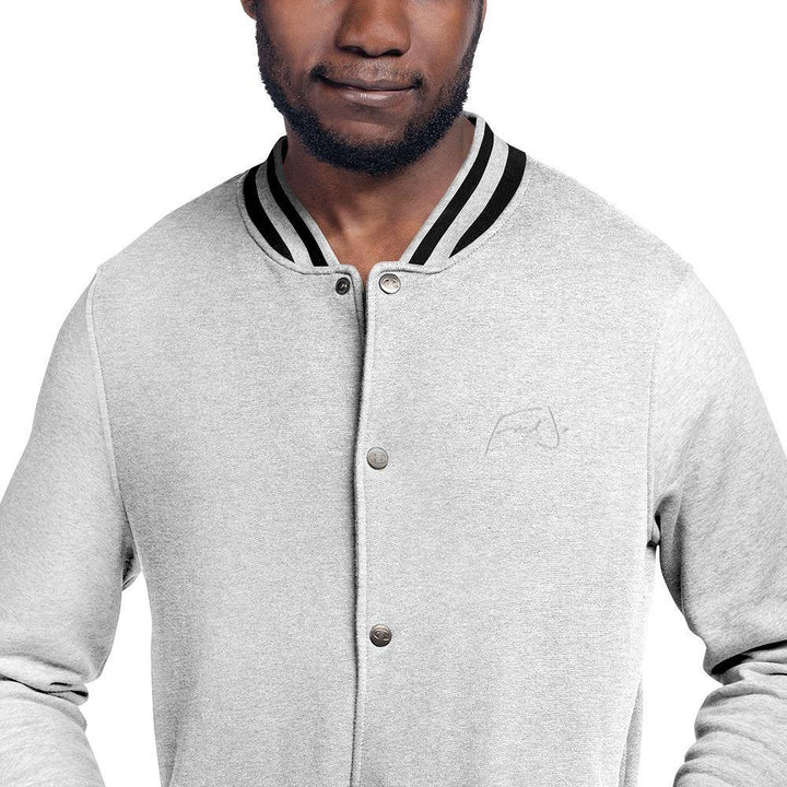 Fred Jo Embroidered Champion Bomber Jacket - Fred jo Clothing