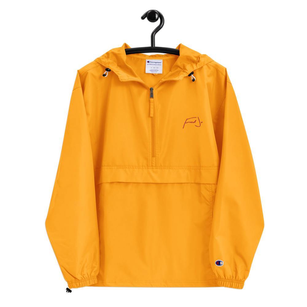 Fred Jo Embroidered Champion Packable Jacket - Fred jo Clothing