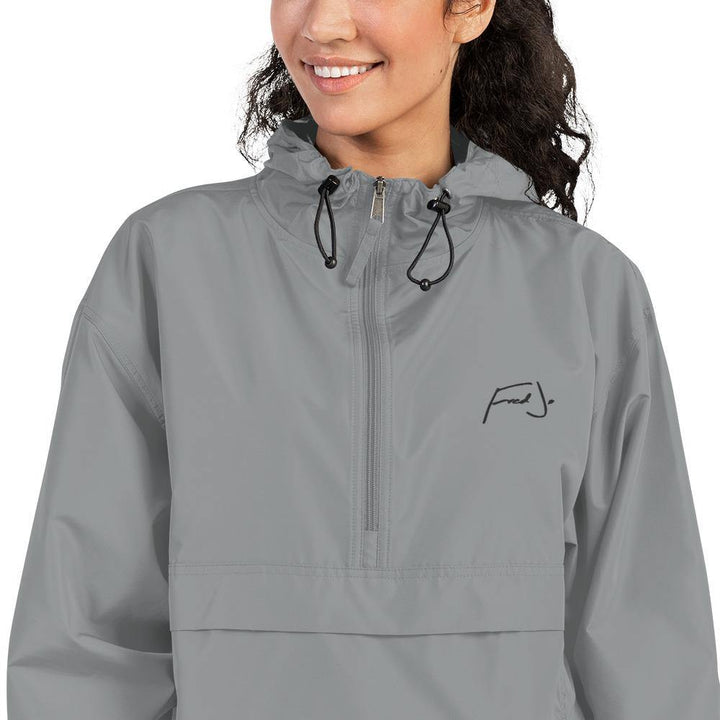 Fred Jo Embroidered Champion Packable Jacket - Fred jo Clothing