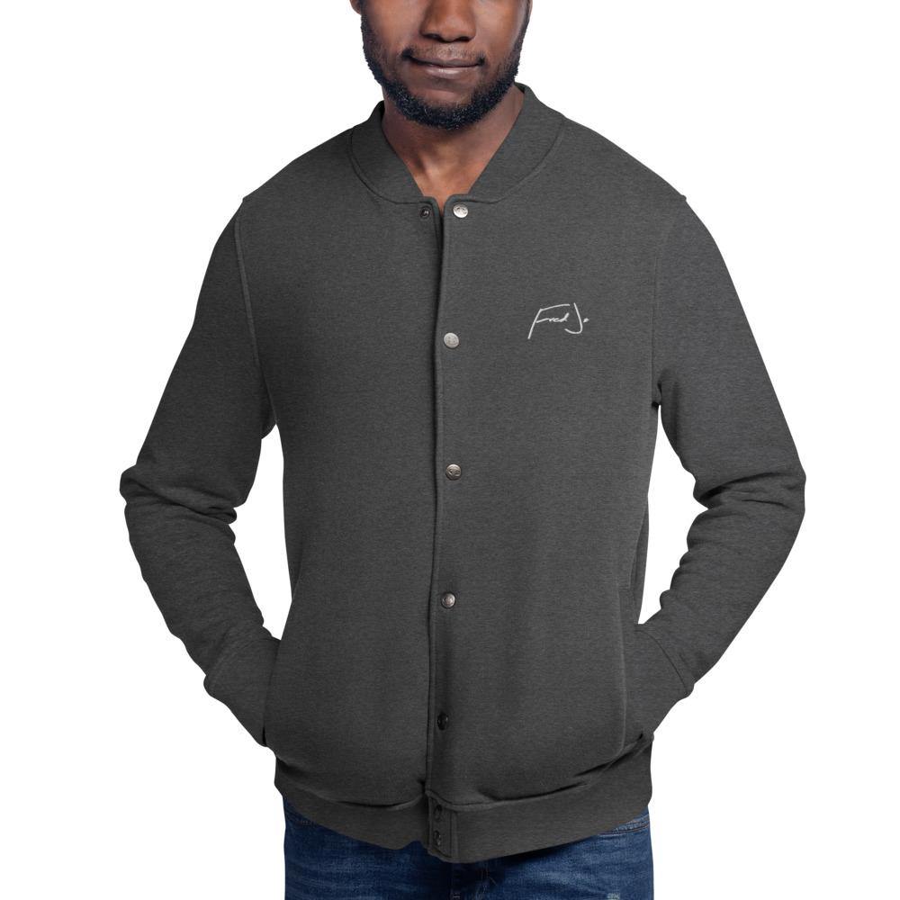 Fred Jo Embroidered Champion Bomber Jacket - Fred jo Clothing