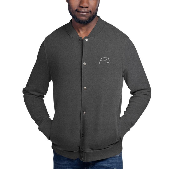 Fred Jo Embroidered Champion Bomber Jacket - Fred jo Clothing
