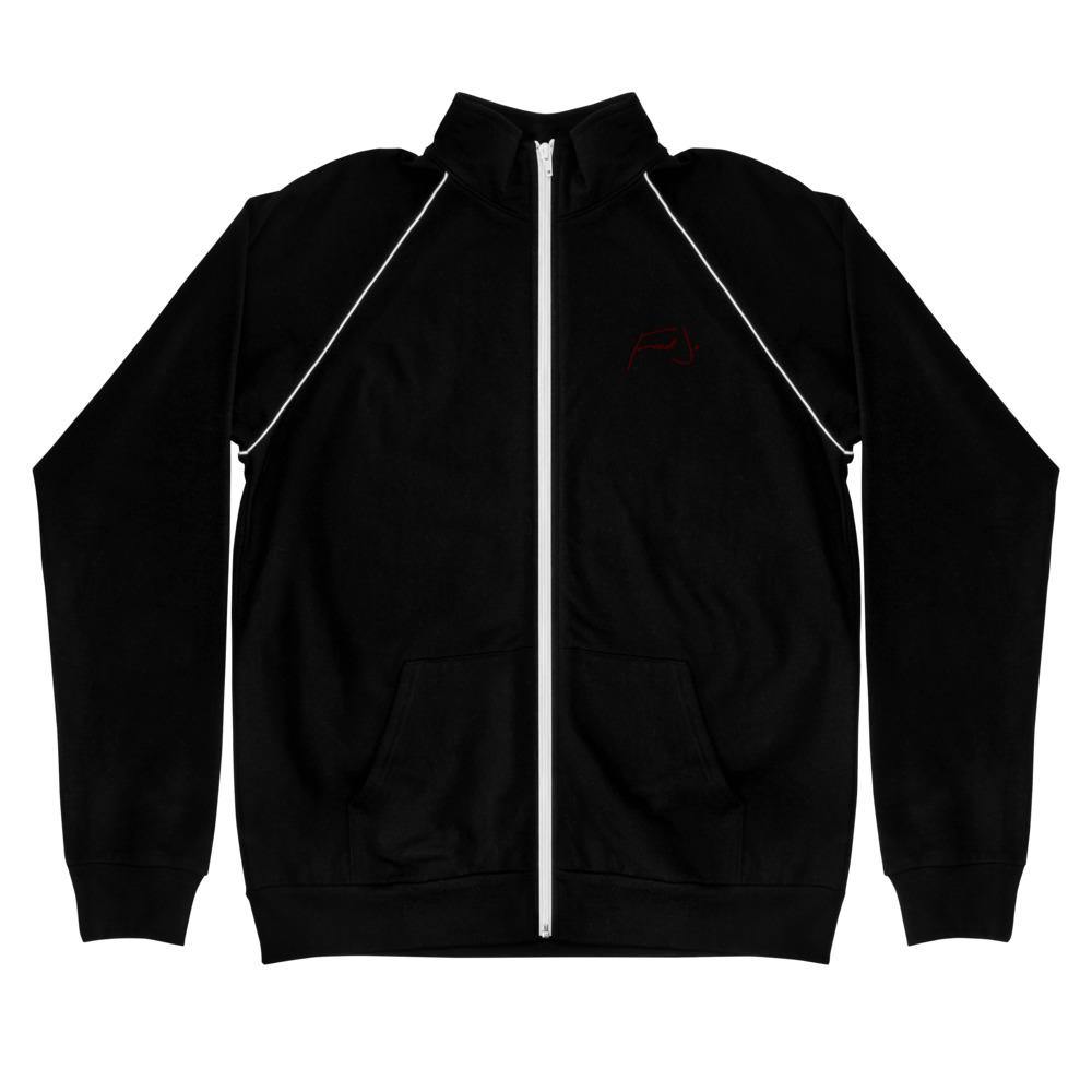 Fred Jo Piped Fleece Jacket Maroon - Fred jo Clothing