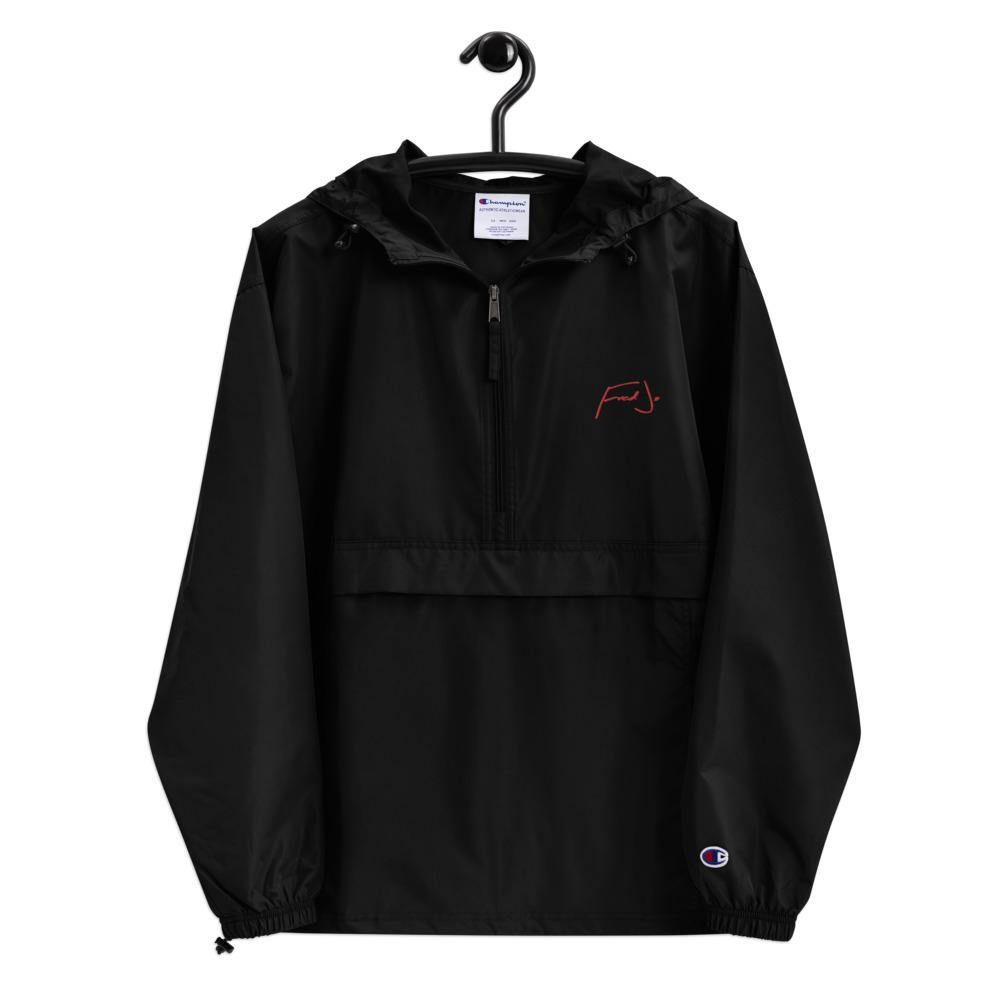 Fred Jo Embroidered Champion Packable Jacket - Fred jo Clothing