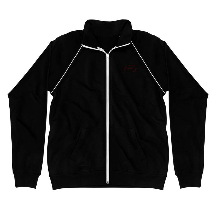 Fred Jo Piped Fleece Jacket Maroon - Fred jo Clothing