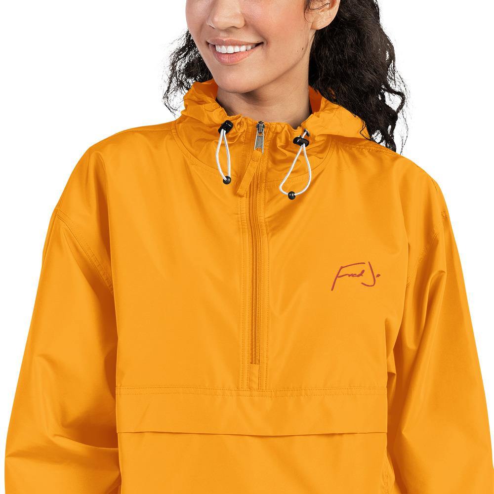 Fred Jo Embroidered Champion Packable Jacket - Fred jo Clothing