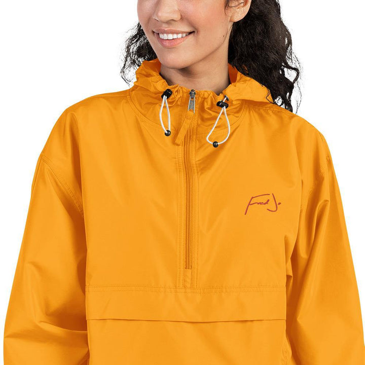 Fred Jo Embroidered Champion Packable Jacket - Fred jo Clothing
