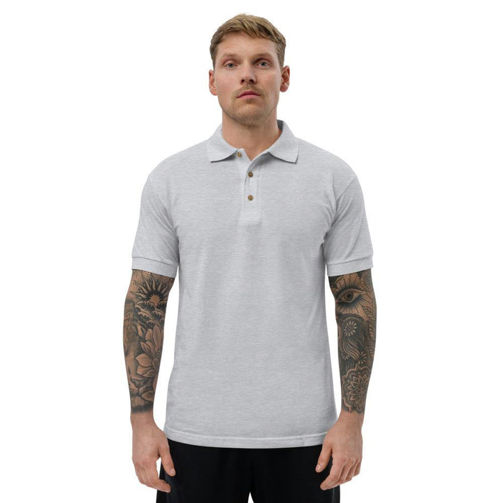 Fred Jo Black Embroidered Polo Shirt - Fred jo Clothing