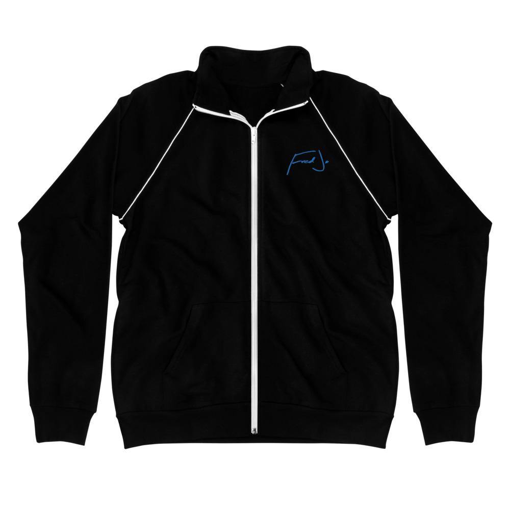 Fred jo Piped Fleece Jacket Blue - Fred jo Clothing