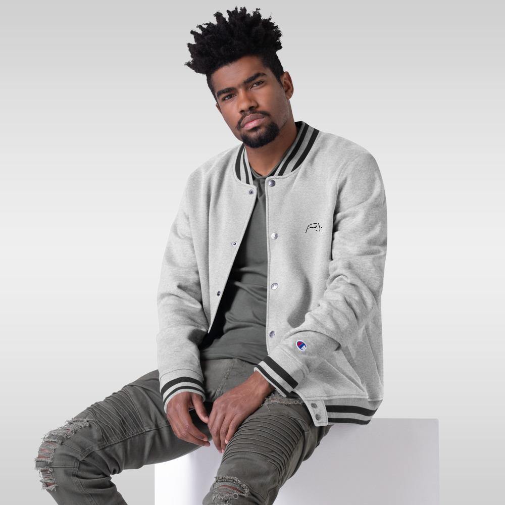 Fred Jo Embroidered Champion Bomber Jacket - Fred jo Clothing