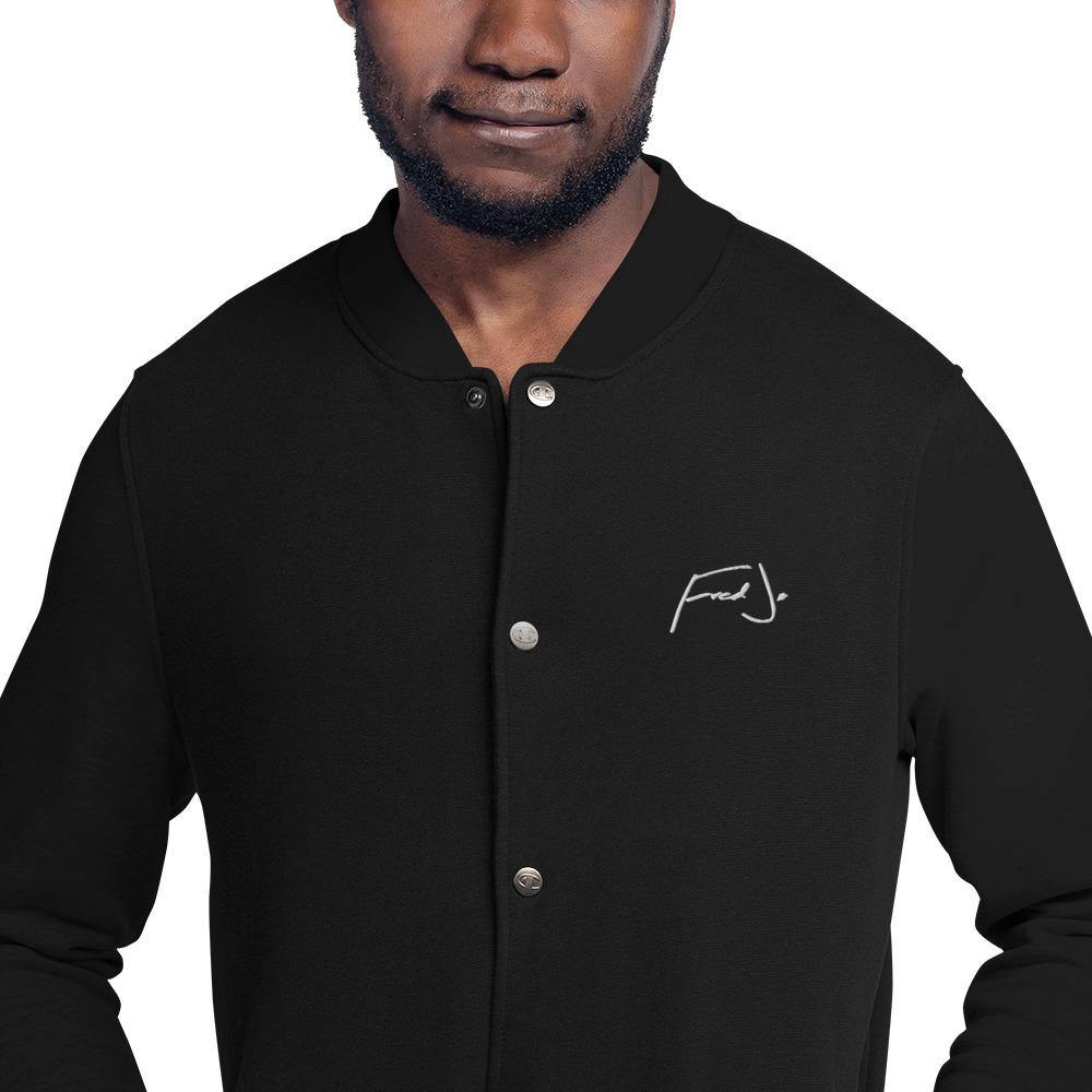 Fred Jo Embroidered Champion Bomber Jacket - Fred jo Clothing
