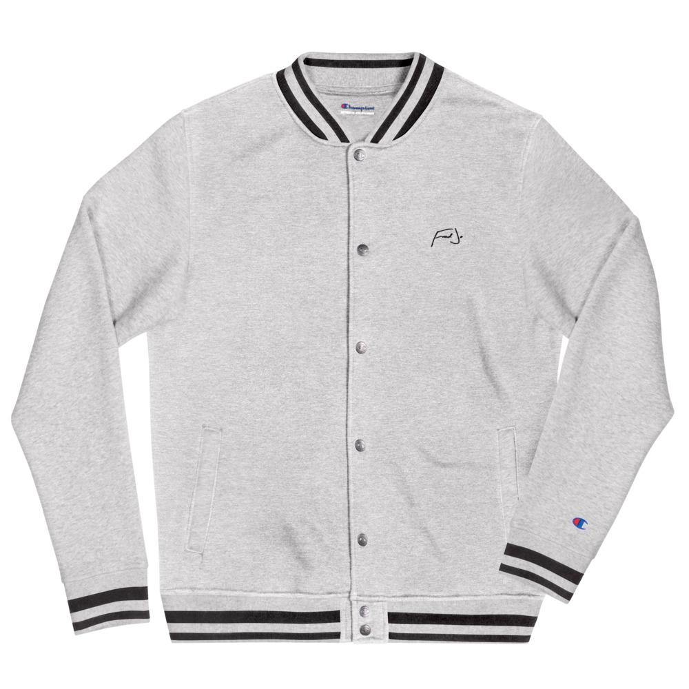 Fred Jo Embroidered Champion Bomber Jacket - Fred jo Clothing