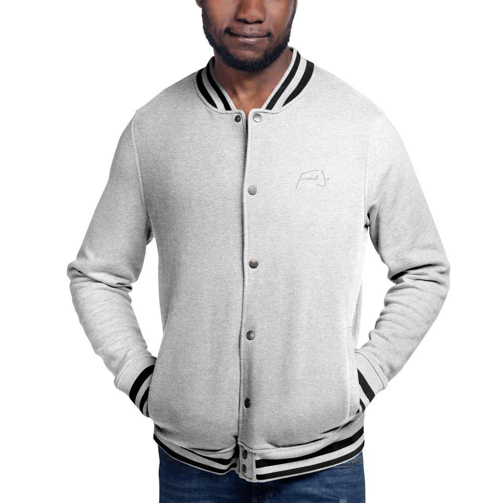Fred Jo Embroidered Champion Bomber Jacket - Fred jo Clothing