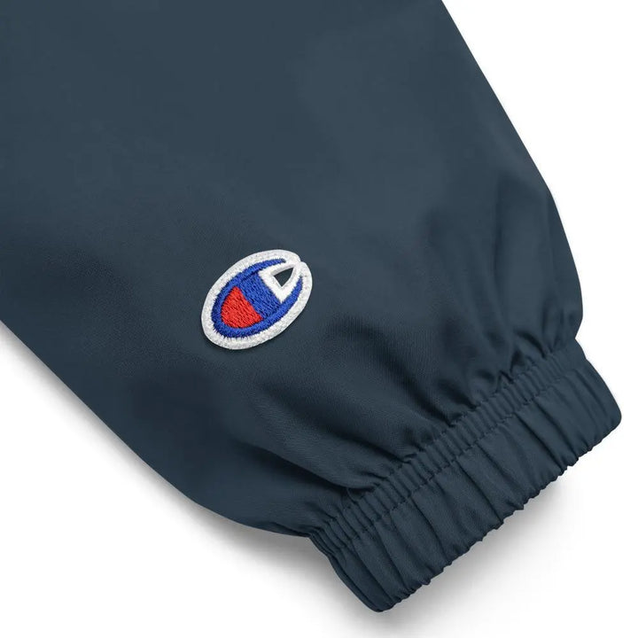 Fred Jo Embroidered Champion Packable Jacket - Fred jo Clothing