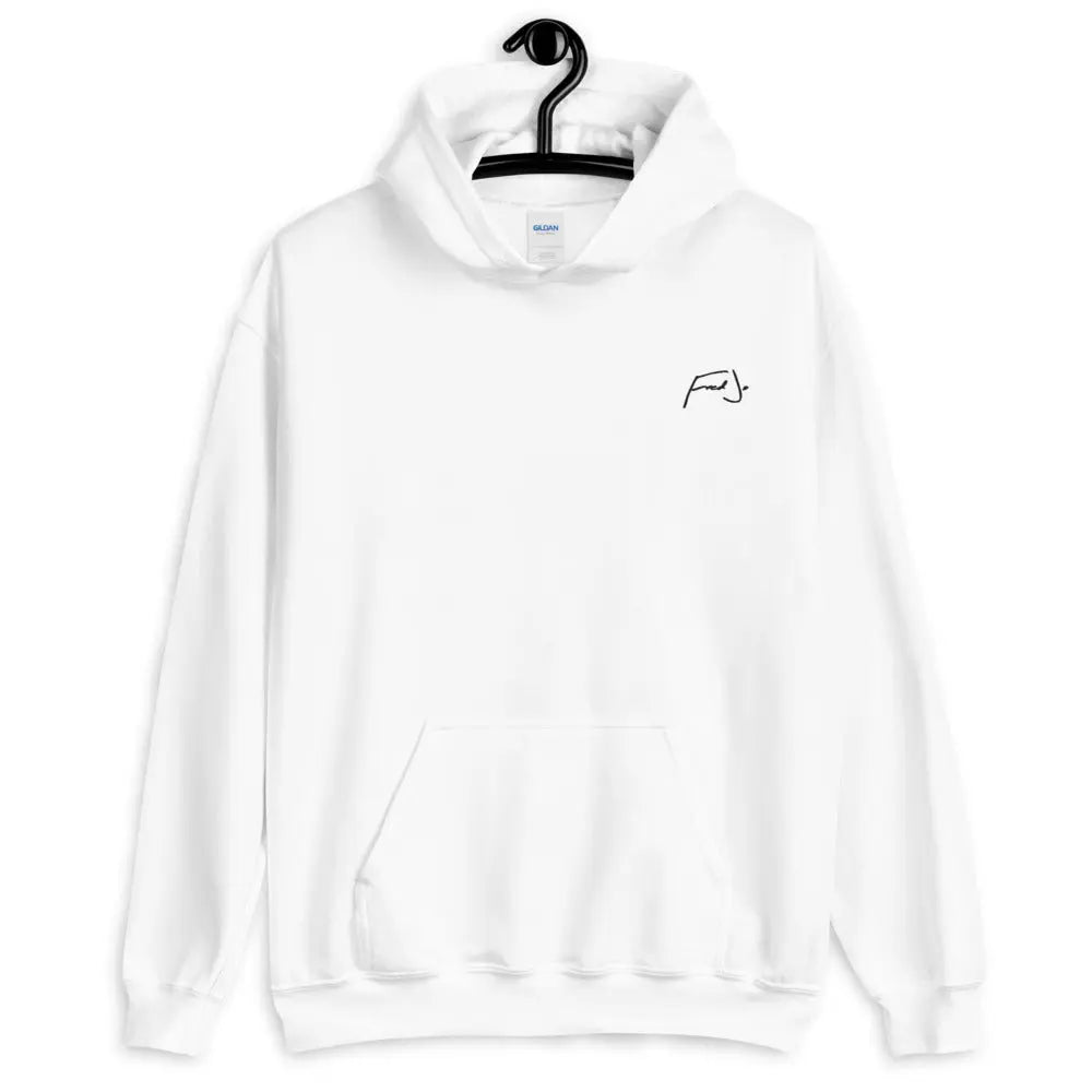 Fred Jo White Unisex Hoodie - Fred jo Clothing
