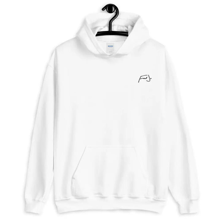 Fred Jo White Unisex Hoodie - Fred jo Clothing