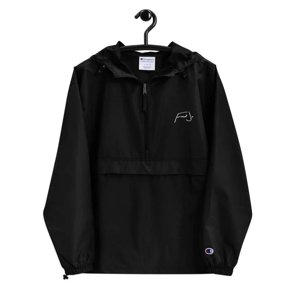 Fred Jo Embroidered Champion Packable Jacket - Fred jo Clothing