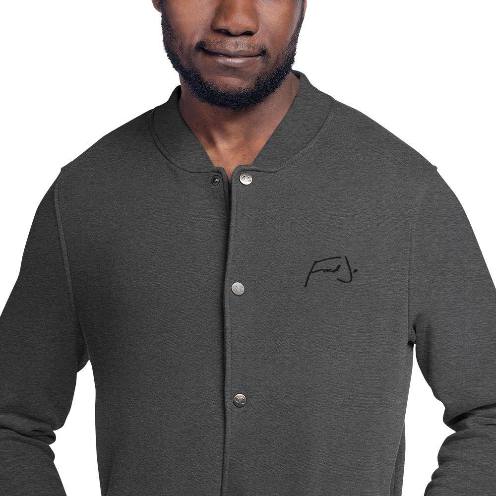 Fred Jo Embroidered Champion Bomber Jacket - Fred jo Clothing