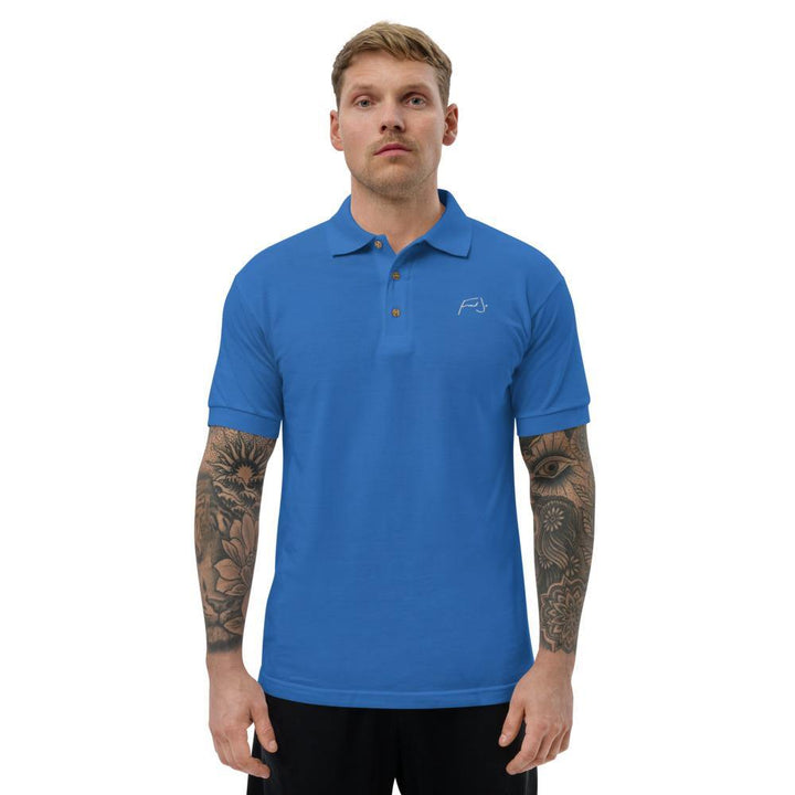 Fred Jo Black Embroidered Polo Shirt - Fred jo Clothing