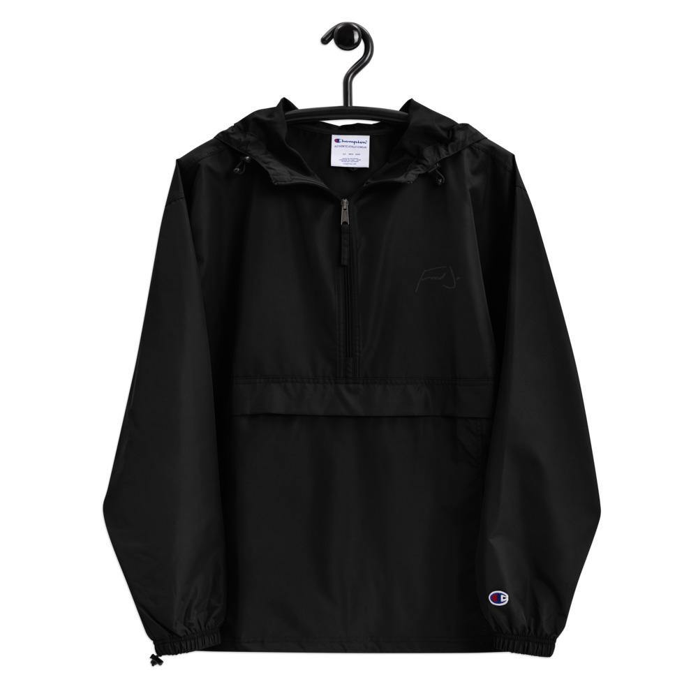 Fred Jo Embroidered Champion Packable Jacket - Fred jo Clothing