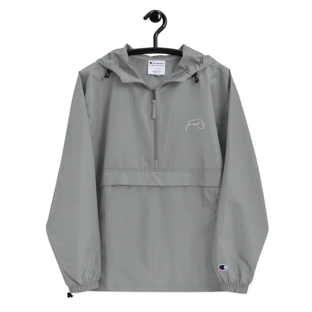 Fred Jo Embroidered Champion Packable Jacket - Fred jo Clothing