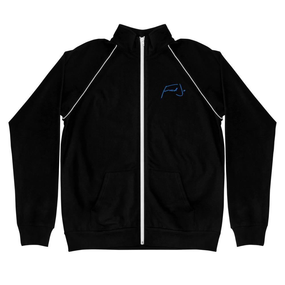 Fred jo Piped Fleece Jacket Blue - Fred jo Clothing