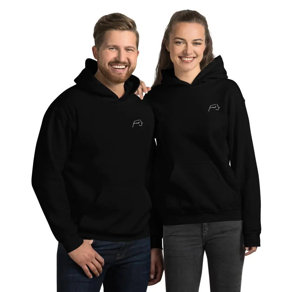 Fred Jo Black Unisex Hoodie - Fred jo Clothing
