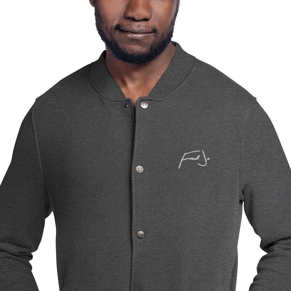 Fred Jo Embroidered Champion Bomber Jacket - Fred jo Clothing
