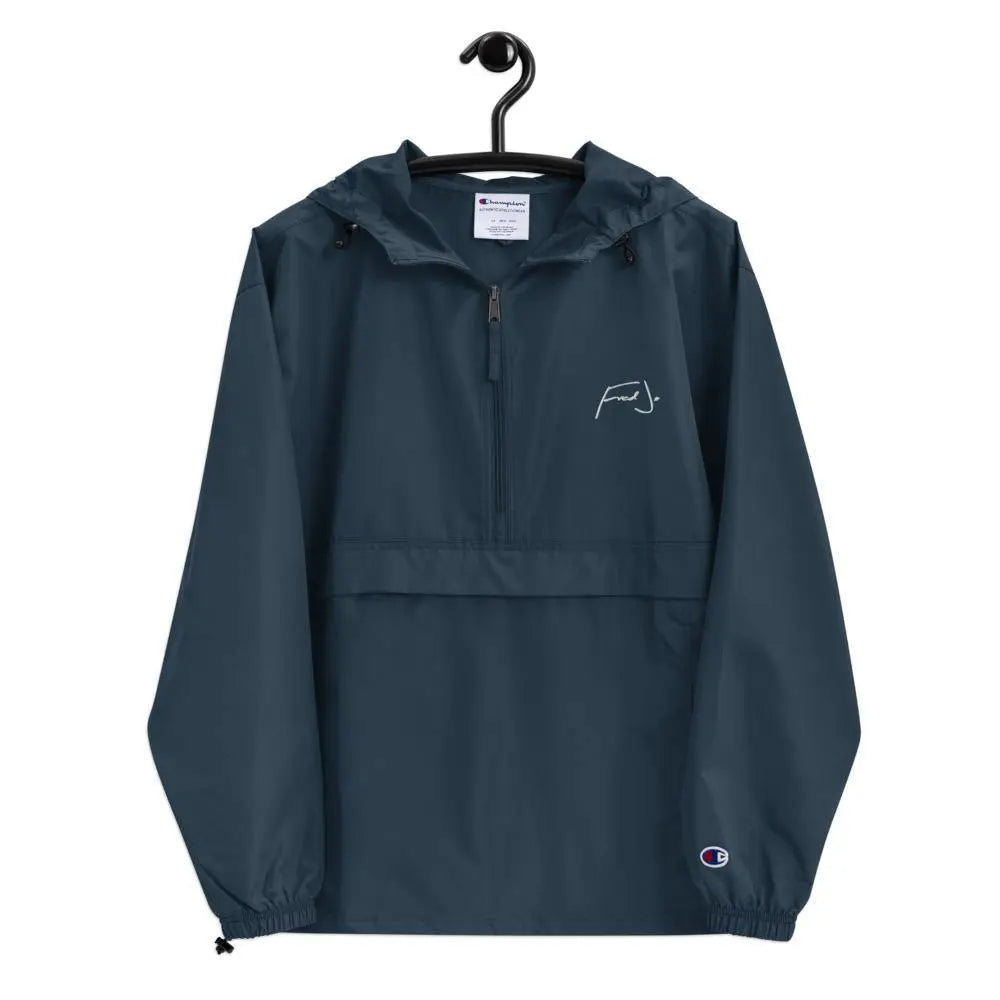 Fred Jo Embroidered Champion Packable Jacket - Fred jo Clothing