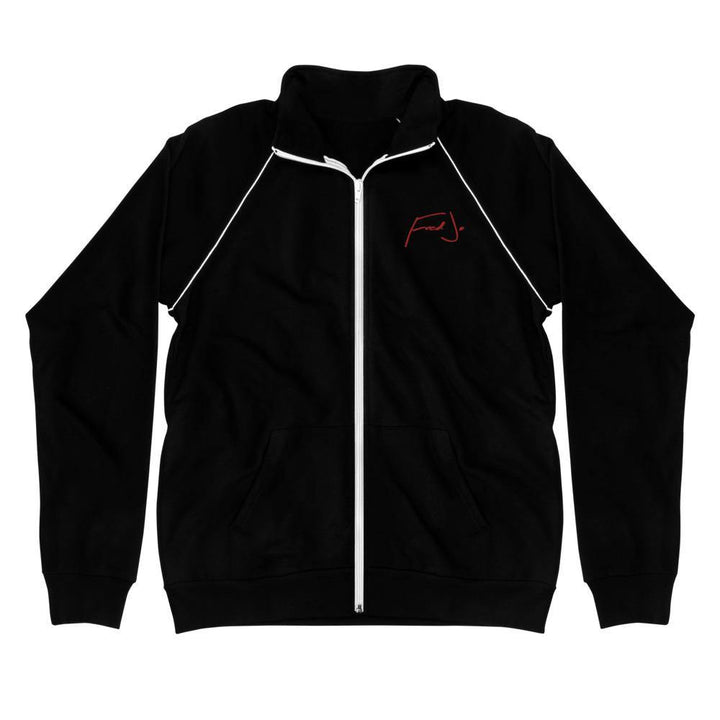 Fred Jo Piped Fleece Jacket Red - Fred jo Clothing