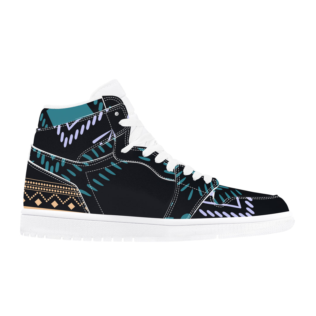 Tribal Ethnic High Leather Sneaker