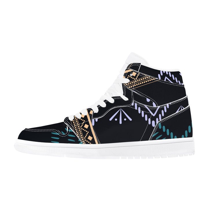 Tribal Ethnic High Leather Sneaker