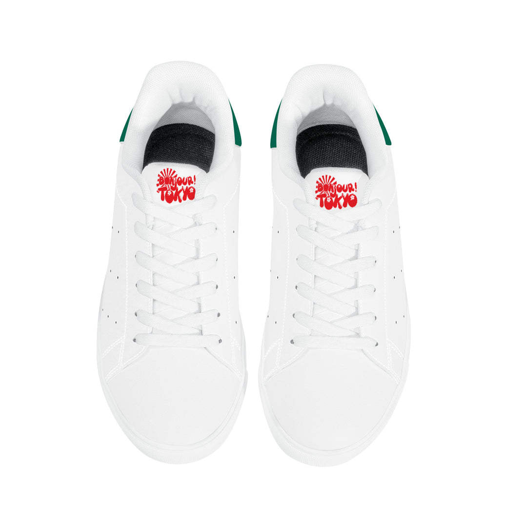 Fred Jo Low Leather Sneakers - Green