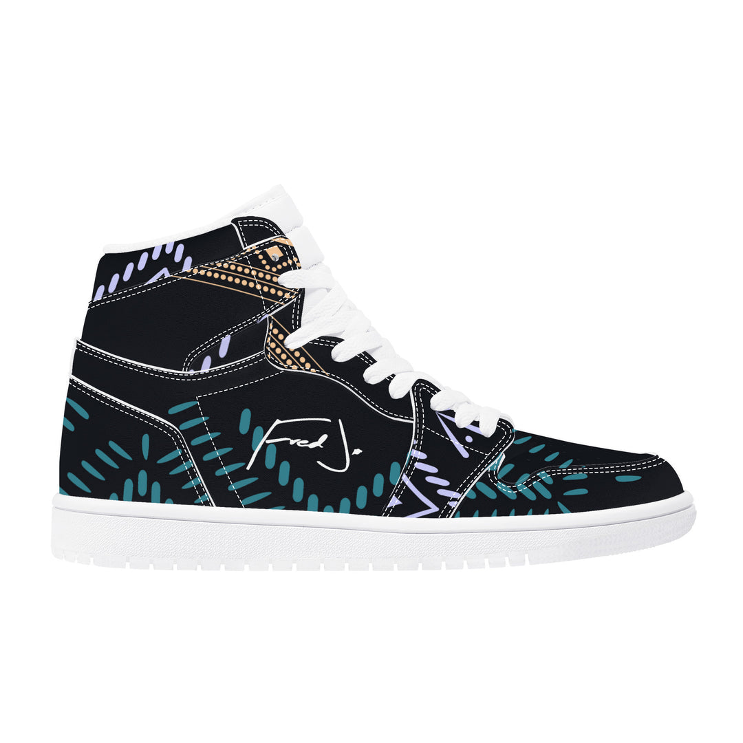 Tribal Ethnic High Leather Sneaker