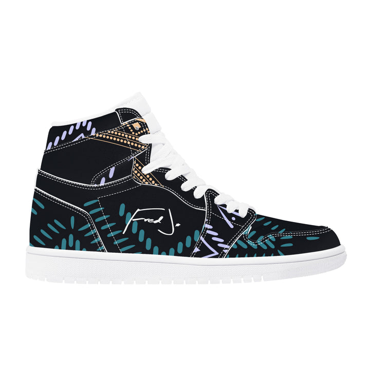 Tribal Ethnic High Leather Sneaker