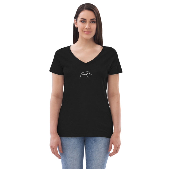 Fred Jo Women’s recycled v-neck t-shirt - Fred jo Clothing