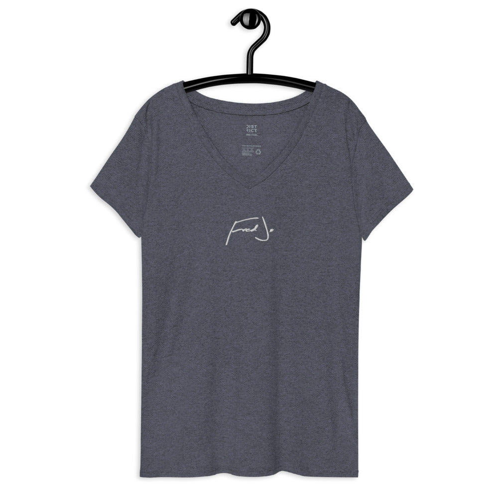 Fred Jo Women’s recycled v-neck t-shirt - Fred jo Clothing