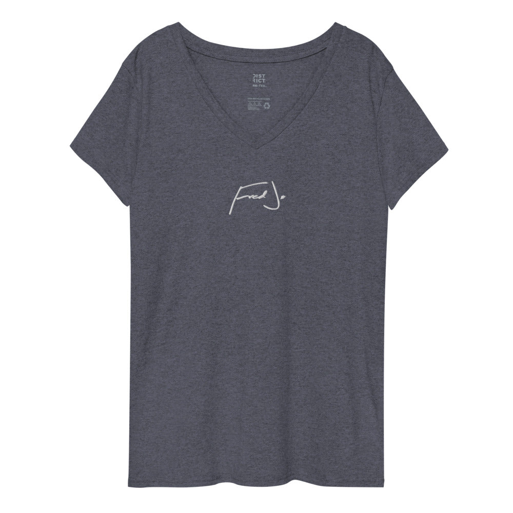 Fred Jo Women’s recycled v-neck t-shirt - Fred jo Clothing