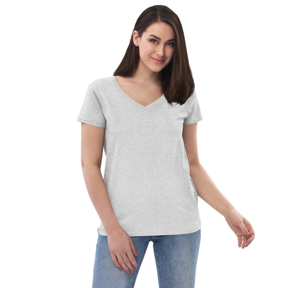 Fred Jo Women’s recycled v-neck t-shirt - Fred jo Clothing