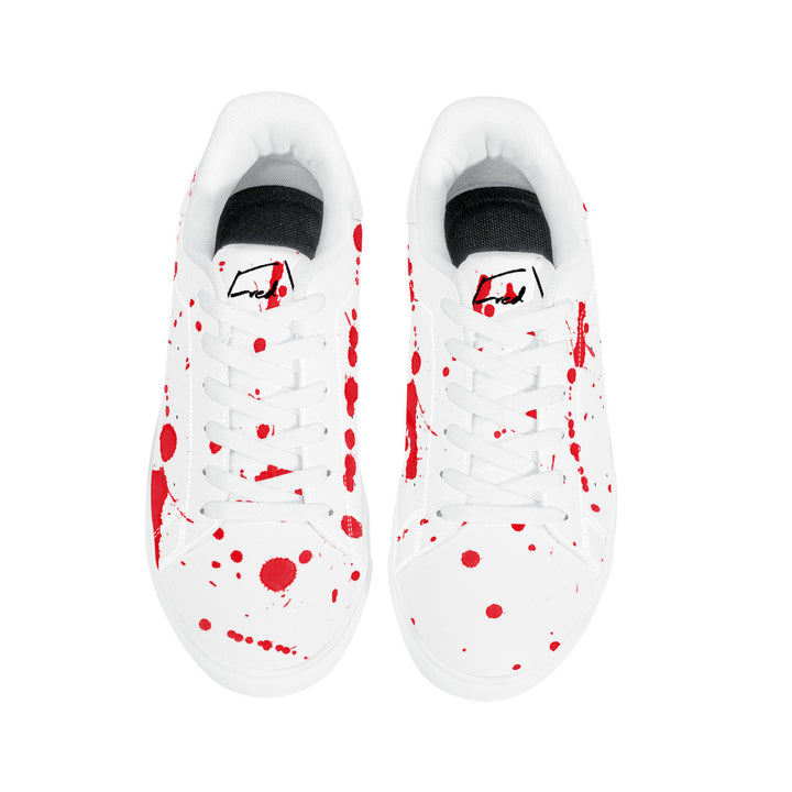 Fred Jo Bloodbath Top Leather Sneakers - Fred jo Clothing