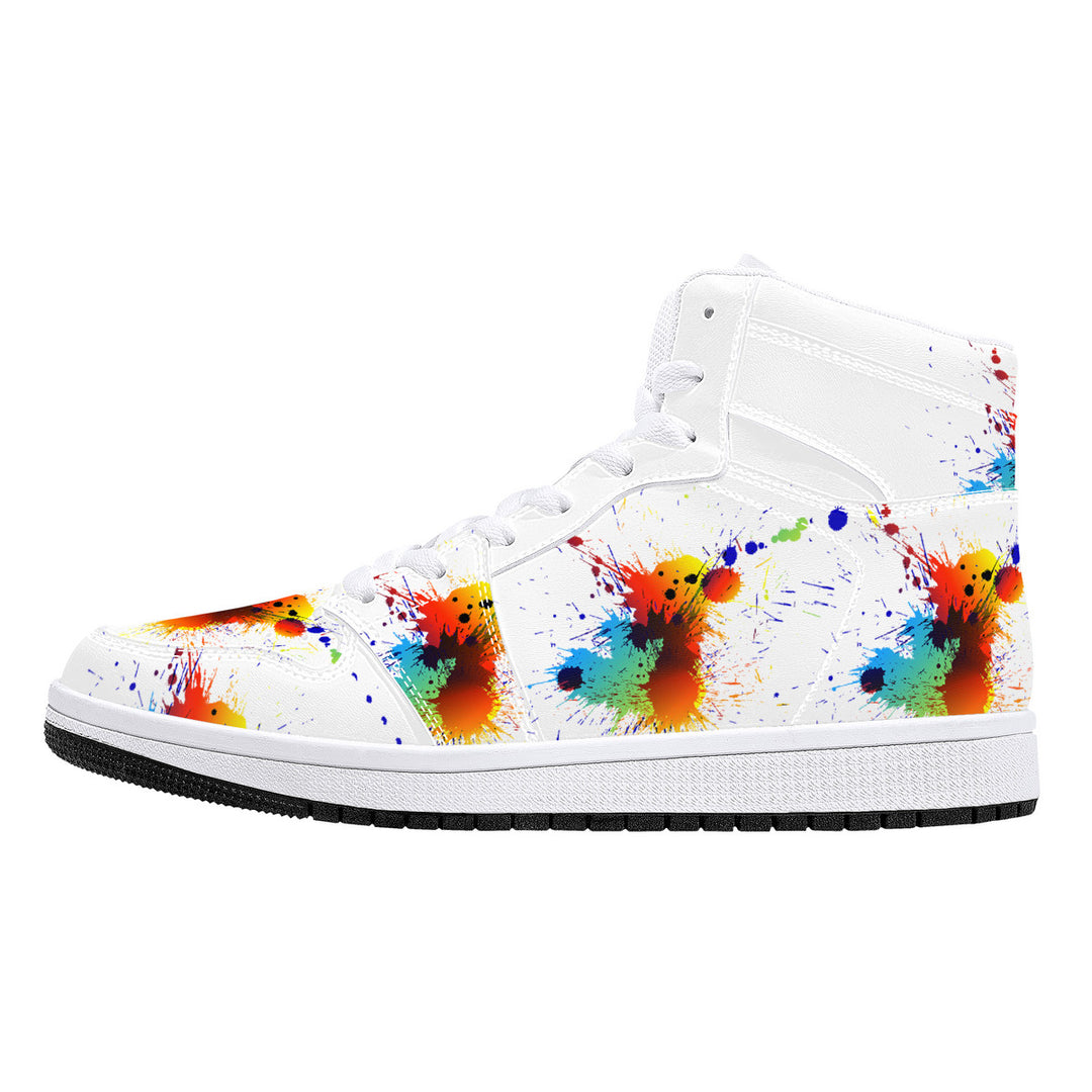 Fred Jo Leather Paint Splatter Sneakers - Fred jo Clothing