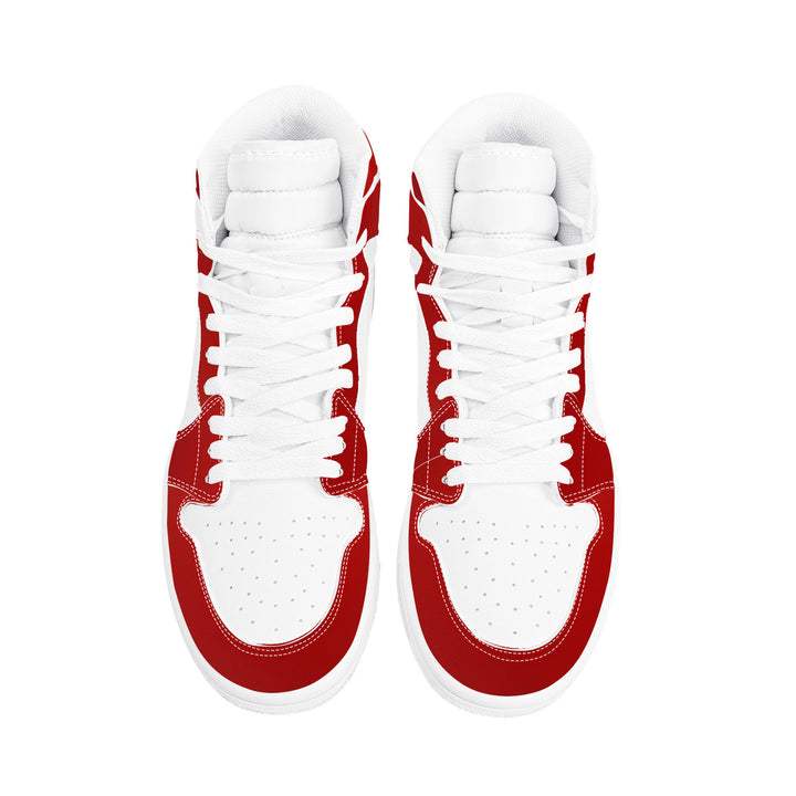 Fred Jo Red High Leather Sneakers
