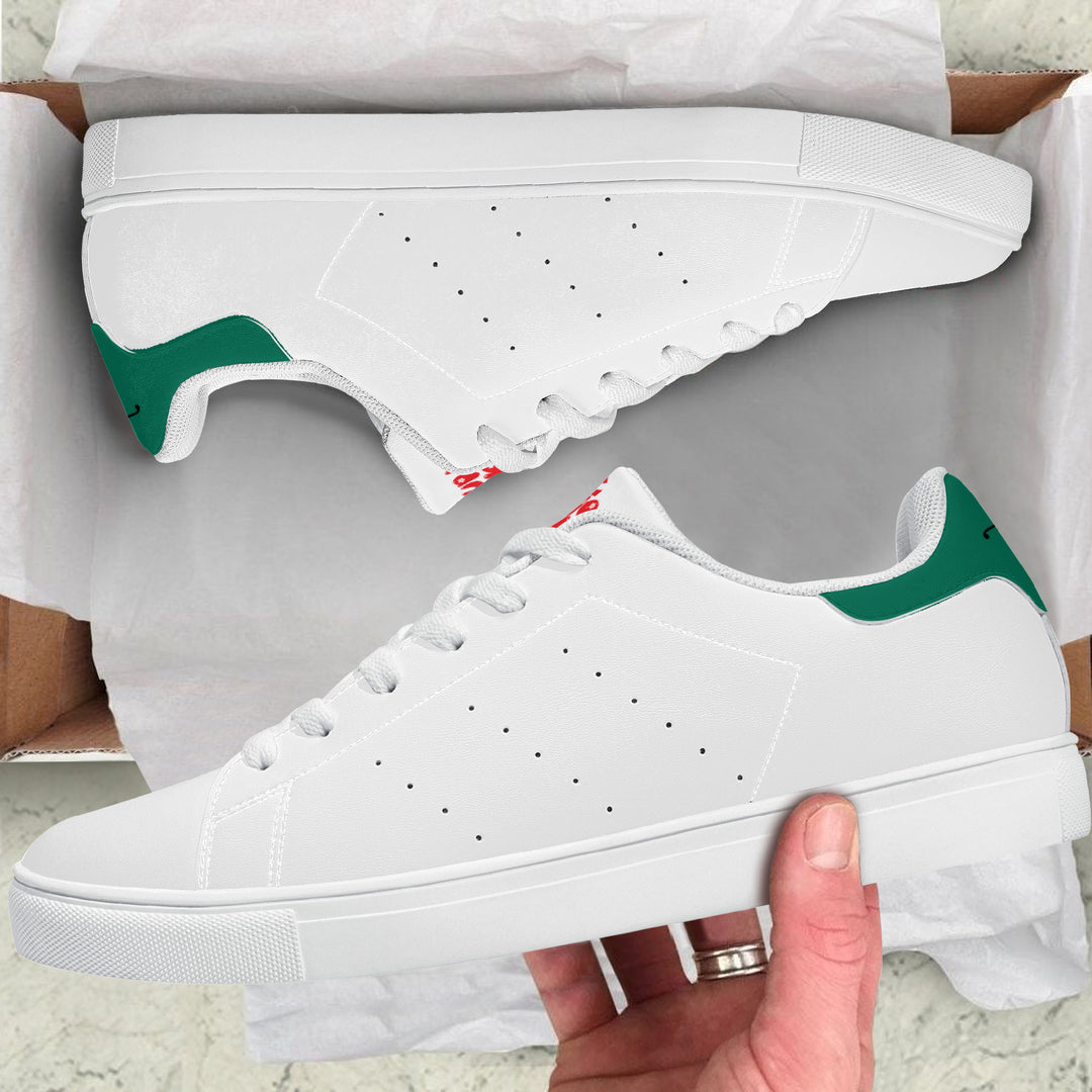 Fred Jo Low Leather Sneakers - Green