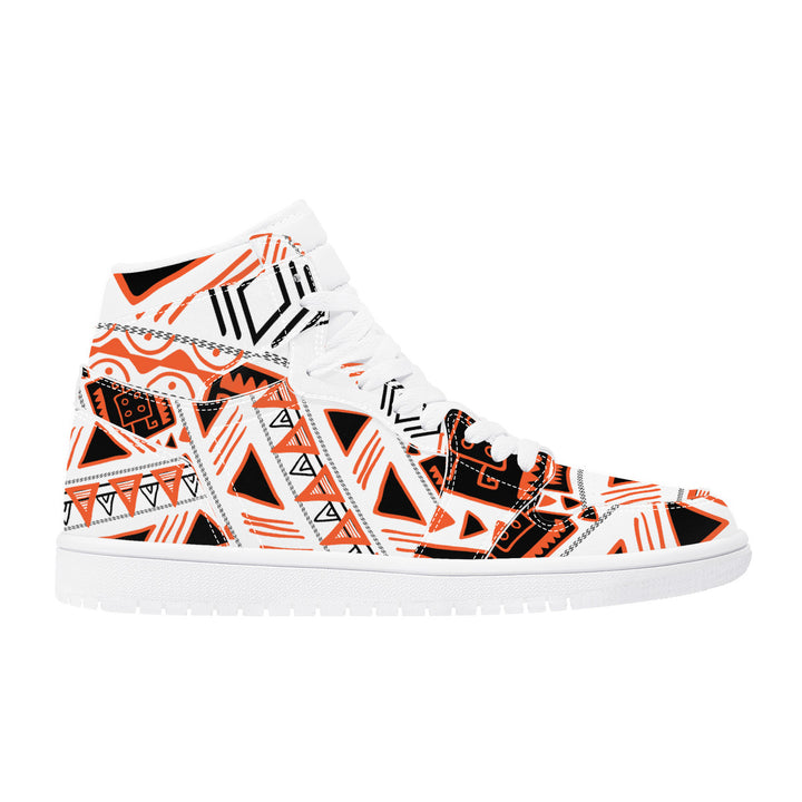 Fred Jo African Machine High Top Leather Sneaker