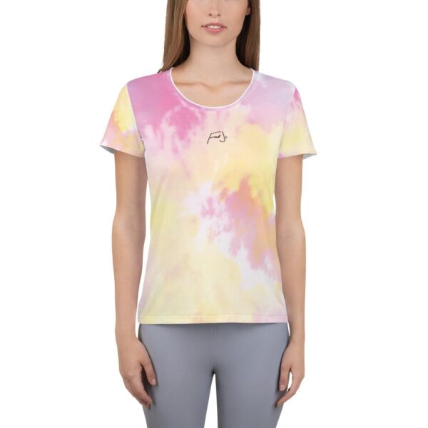 Fred Jo Watercolor Women's Athletic T-shirt - Fred jo Clothing