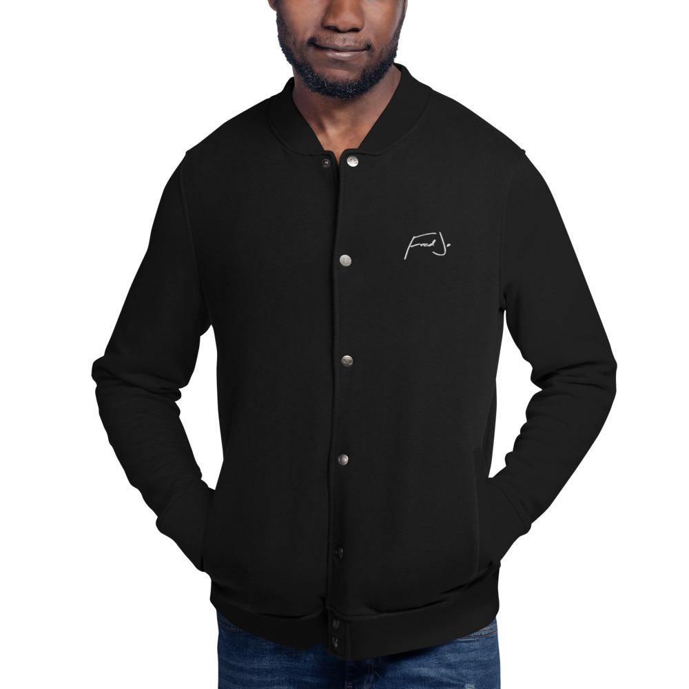 Fred Jo Embroidered Champion Bomber Jacket - Fred jo Clothing
