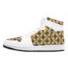 Fred Jo African Sunshine High-Top Leather Sneakers - White - Fred jo Clothing
