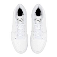 Fred Jo All white High-Top Leather Sneakers - Fred jo Clothing