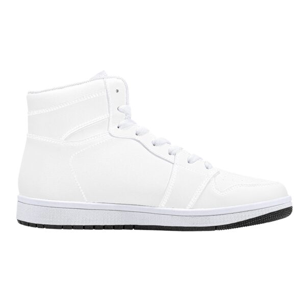 Fred Jo All white High-Top Leather Sneakers - Fred jo Clothing