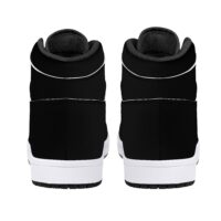 Fred Jo all black High-Top Leather Sneakers - Fred jo Clothing